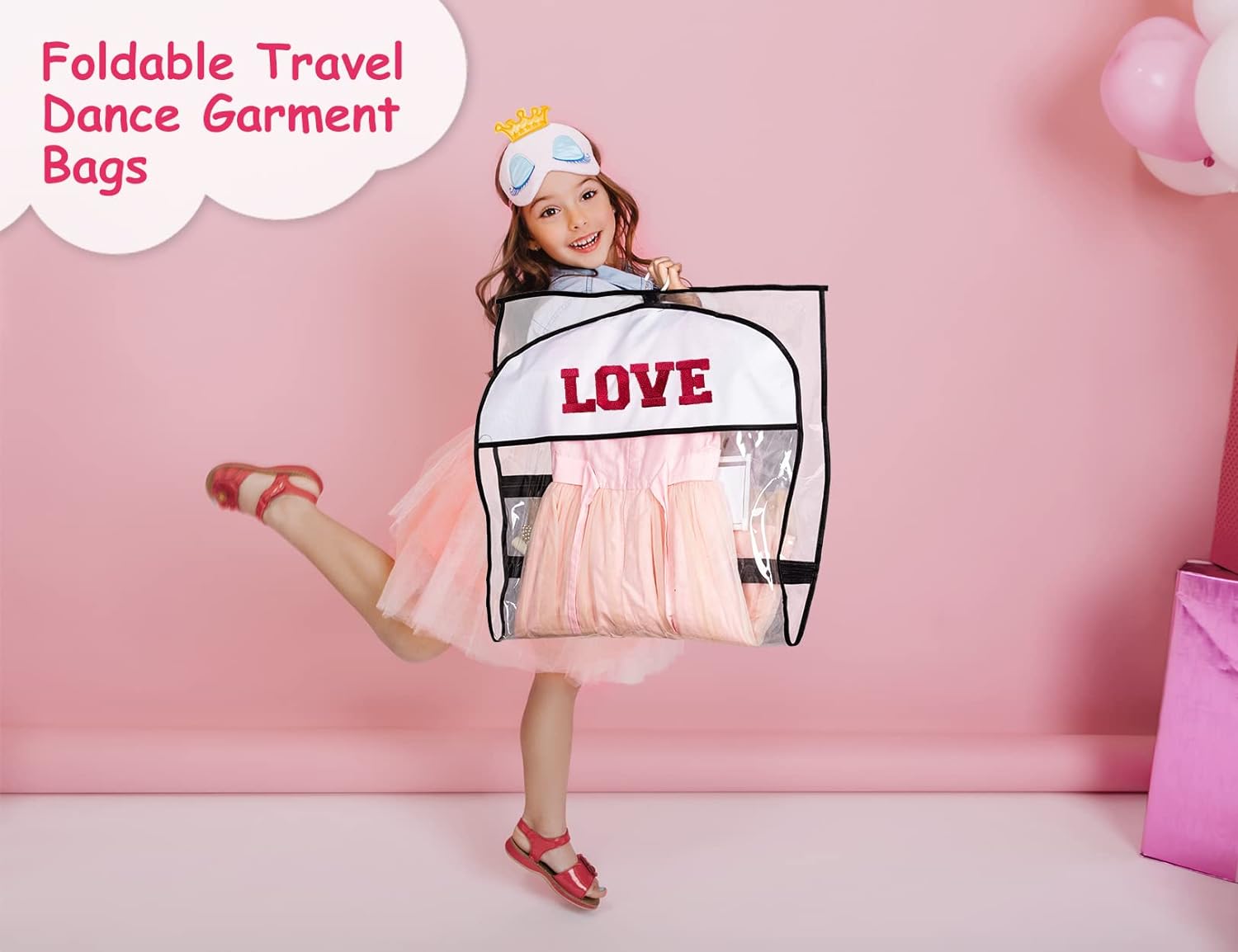 KIMBORA Clear Dance Costume Garment Bag(3 Packs)