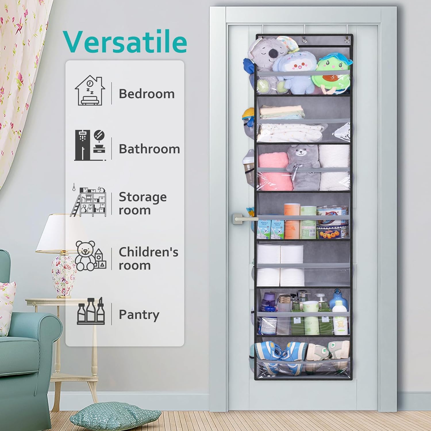 KIMBORA 7 Tier Hat Rack Grey