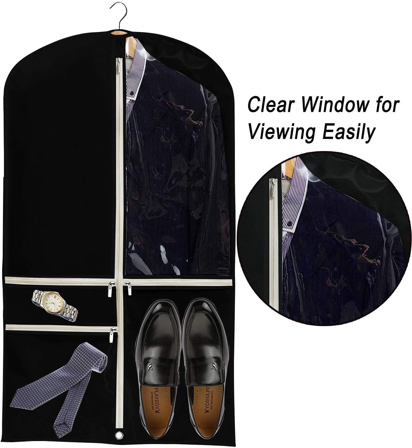 Costume Dance Garment Bag with 3 Clear Zipper