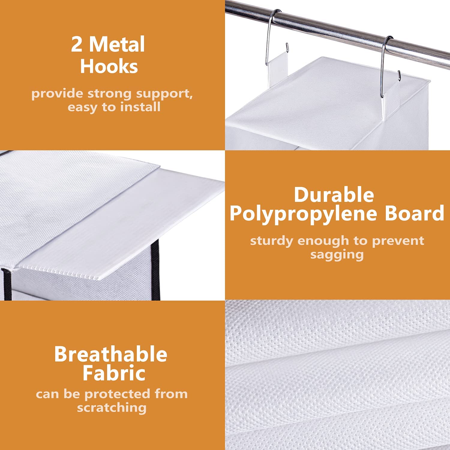 8 Shelf Hanging Closet Organizer