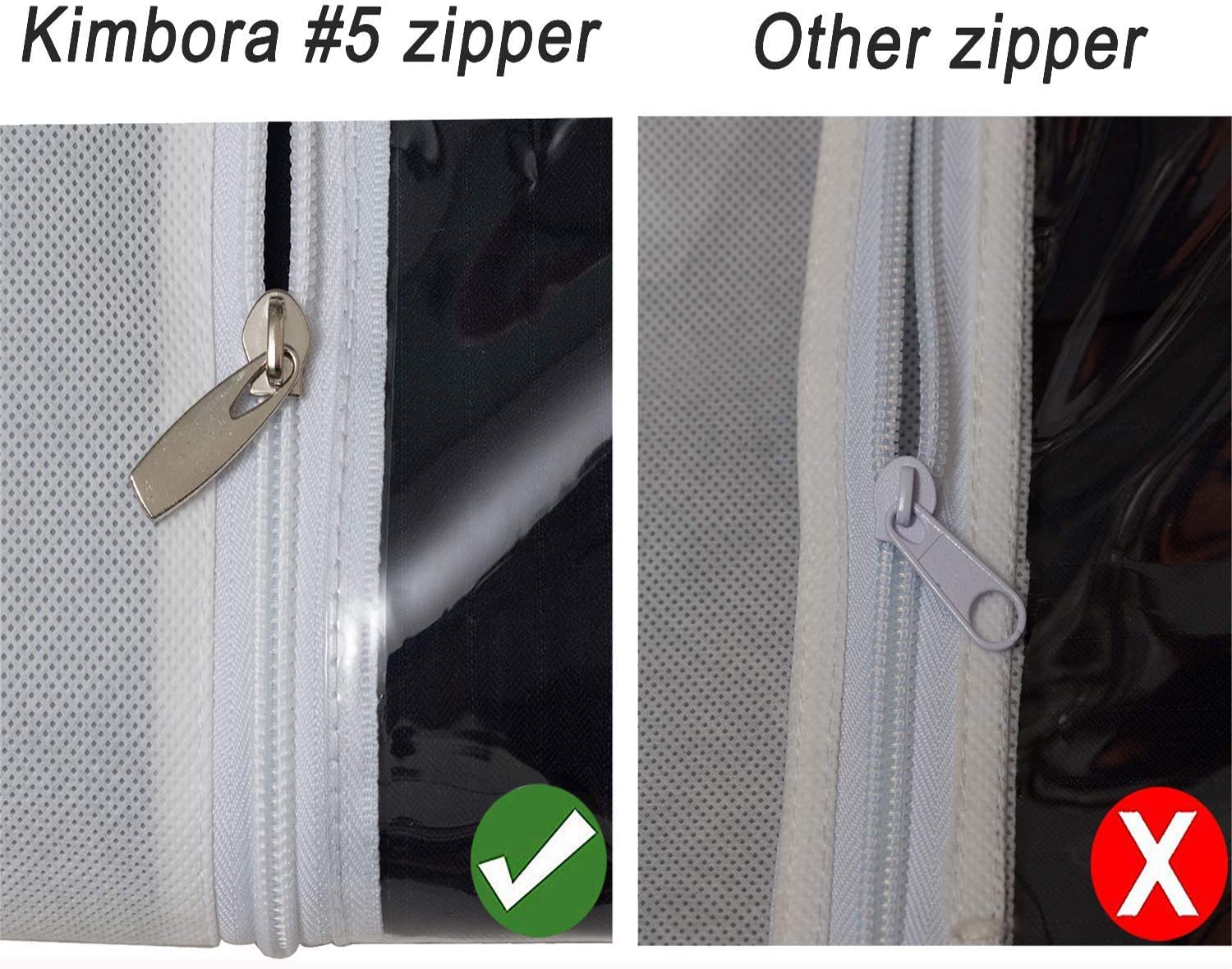 Costume Dance Garment Bag with 3 Clear Zipper