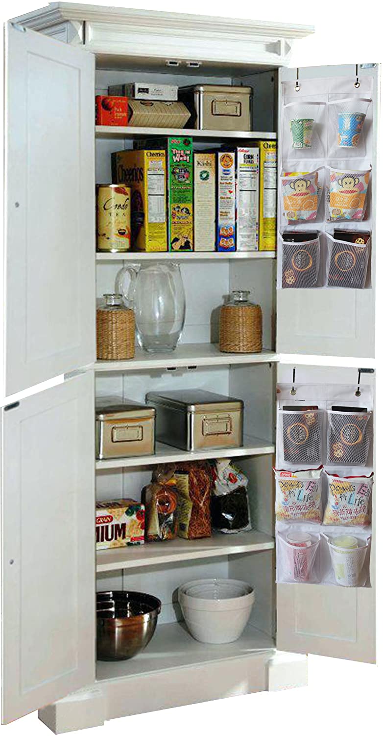 6 Mesh Pockets Closet Door Hanging Shoe Rack