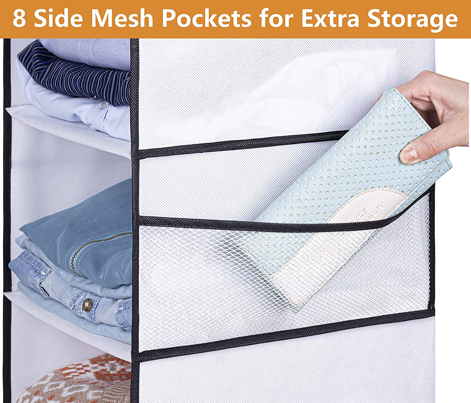 8 Shelf Hanging Closet Organizer