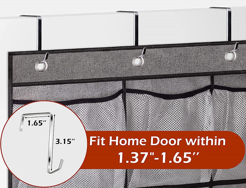 24 Large Mesh Pockets Hat Organizer for Baseball Caps