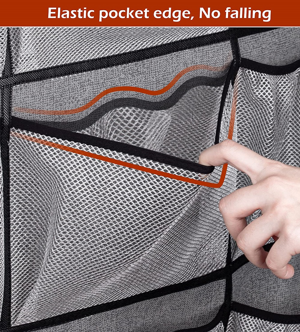 24 Large Mesh Pockets Hat Organizer for Baseball Caps