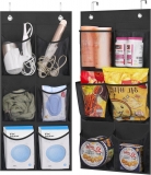 KIMBORA 2 Packs Narrow Over the Door/Wall Shoe Organizer (Black)